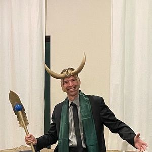 Loki King Golden Horns Battle Helmet